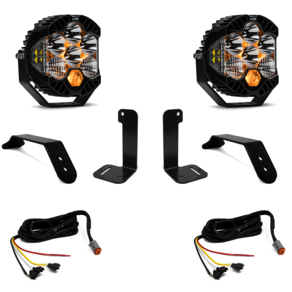 Baja Designs - Baja Designs 2018+ Jeep JL/JT Dual LP6 Auxiliary Light Kit w/Upfitter - 447659UP