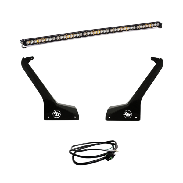 Baja Designs - Baja Designs Jeep JL/JT Roof Bar LED Light Kit 50in S8 w/Upfitter - 447665UP