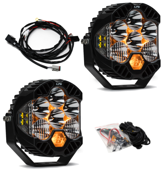 Baja Designs - Baja Designs Jeep JL/JT Rubicon Steel Bumper LED Light Kit LP6 - 447671