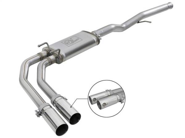 aFe - aFe Rebel Series 3in-2.5in 409 SS Cat-Back Exhaust 09-18 GM Silverado/Sierra 1500 V6-4.3L / V8-4.6L - 49-44098-P