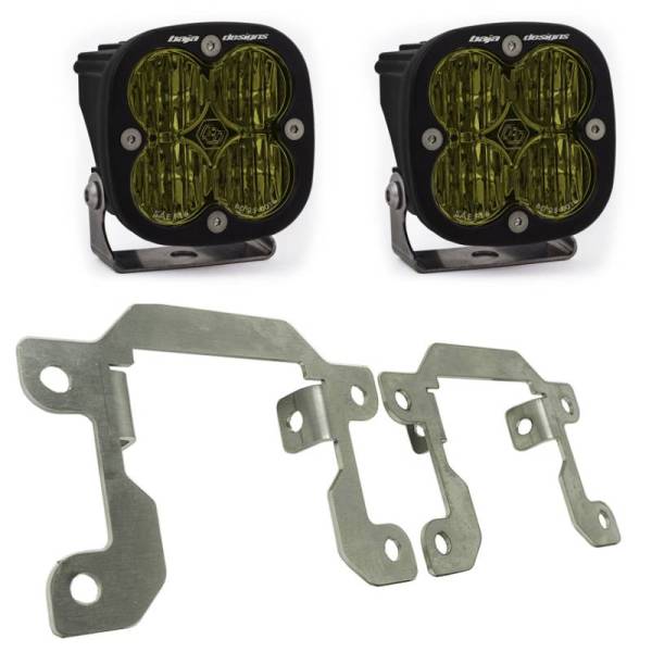 Baja Designs - Baja Designs 2019+ Ranger Fog Light Squadron Amber Fog Pocket Kit - 447716