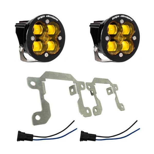 Baja Designs - Baja Designs Ford/Subaru SAE Squadron Fog Light Pocket Kit - Amber - 447725