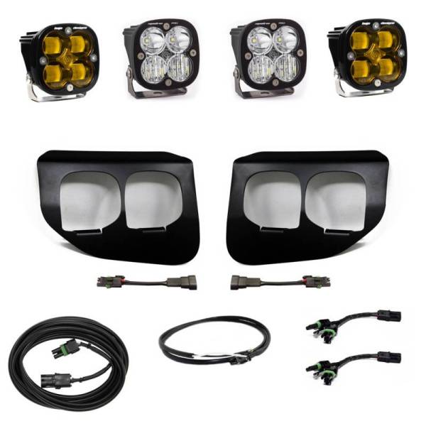 Baja Designs - Baja Designs 2020+ Ford Super Duty Fog Lights FPK Amber SAE/Pro DC Baja Designs w/Upfitter - 447737UP