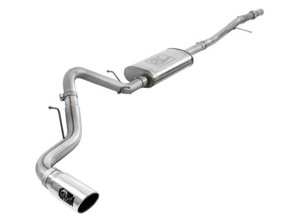 aFe - afe Apollo GT Series 2019 GM Silverado/Sierra 1500 4.3L/5.3L 409 SS CB Exhaust System w/Polished Tip - 49-44107-P