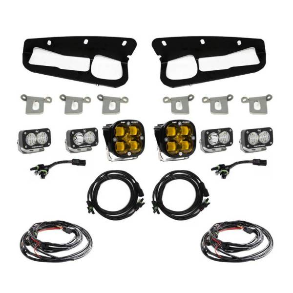 Baja Designs - Baja Designs 2021+ Ford Bronco Amber SAE Fog Pocket Kit - 447762