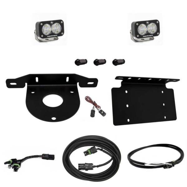 Baja Designs - Baja Designs 2021+ Ford Bronco Dual S2 Sport W/C Reverse Kit w/Lic Plate w/Upfitter - 447764UP