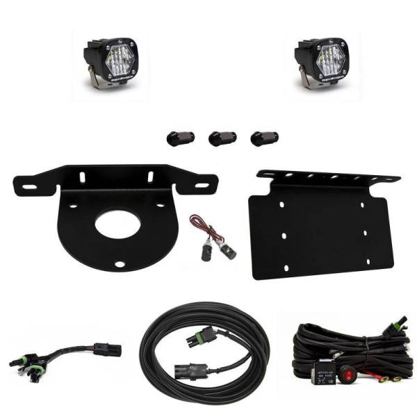 Baja Designs - Baja Designs 2021+ Ford Bronco Dual S1 Sport W/C Reverse Kit w/Lic Plate - 447765