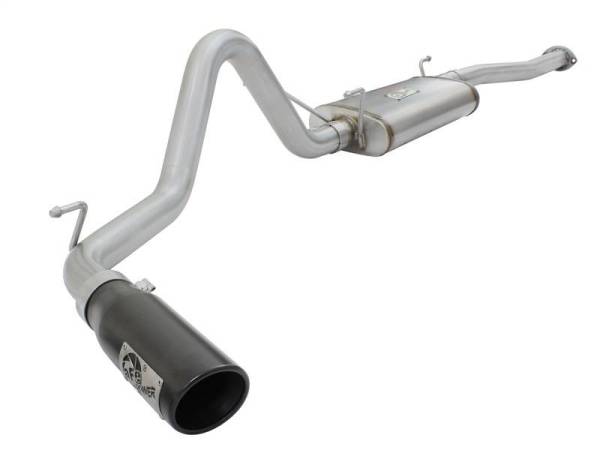 aFe - aFe MACH Force XP 2.5in Cat-Back Stainless Steel Exhaust System w/Black Tip Toyota Tacoma 13-14 2.7L - 49-46024-B