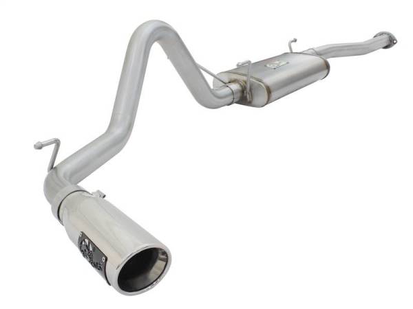 aFe - aFe MACH Force XP 2.5in Cat-Back Stainless Steel Exhaust w/Polished Tip Toyota Tacoma 13-14 2.7L - 49-46024-P