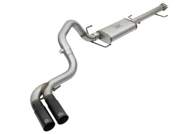 aFe - aFe Rebel Series 3in Stainless Steel Cat-Back Exhaust System w/Black Tips 07-14 Toyota FJ Cruiser - 49-46030-B