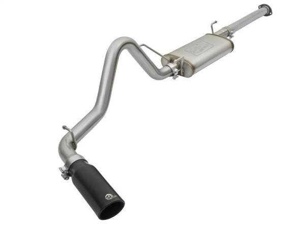 aFe - aFe MACHForce XP Cat Back SS Exhausts  Black Tips 05-12 Toyota Tacoma L4-2.7L - 49-46031-B