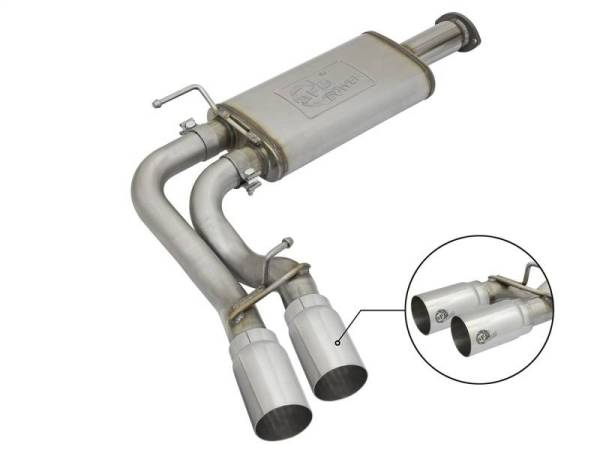 aFe - aFe Rebel Exhausts Cat-Back SS w/Polished Tip 16 Toyota Tacoma V6-3.5L - 49-46032-P