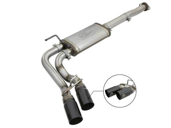 aFe - aFe Power Rebel Series 3in 409SS Cat-Back Exhaust w/ Black Tips 05-15 Toyota Tacoma V6-4.0L - 49-46033-B