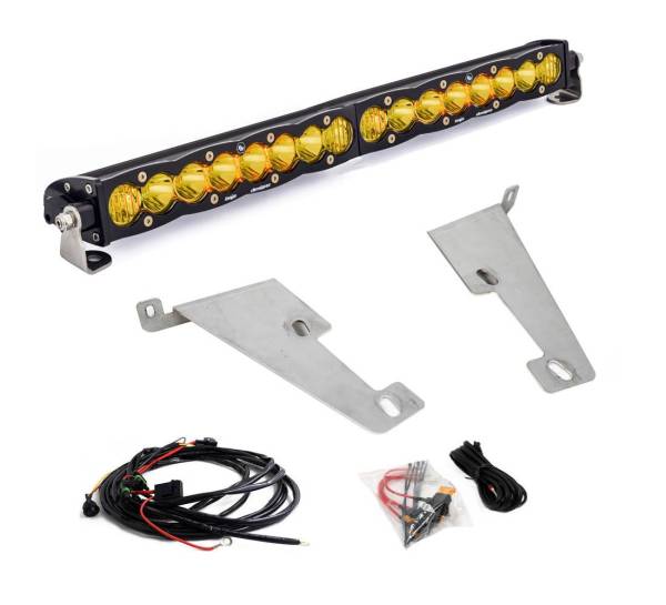 Baja Designs - Baja Designs 2022 Toyota Tundra 20in S8 Behind Bumper Light Mount Kit - Amber - 448077