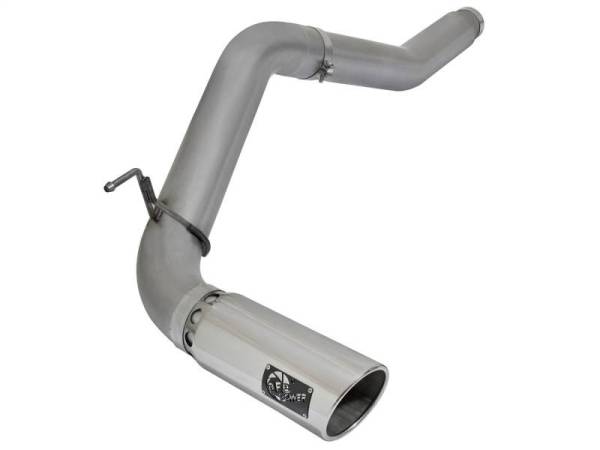 aFe - aFe LARGE Bore HD Exhausts 5in DPF-Back SS-409 2016 Nissan Titan XD V8-5.0L CC/SB (td) - 49-46112-P