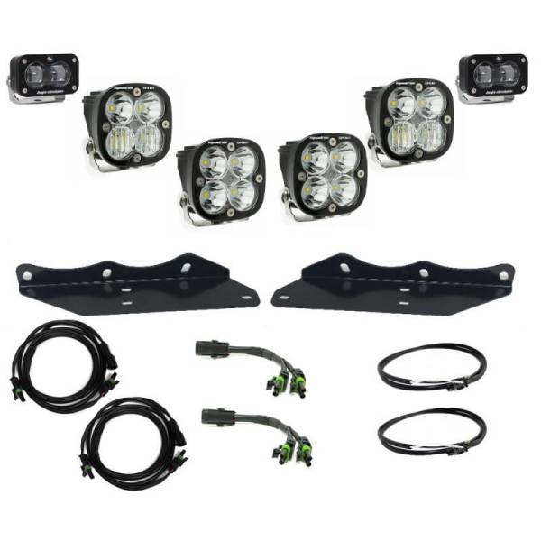 Baja Designs - Baja Designs 17-20 Ford F-150 Raptor S2 SAE Sportsmen Fog Pocket Kit - Clear - 448172