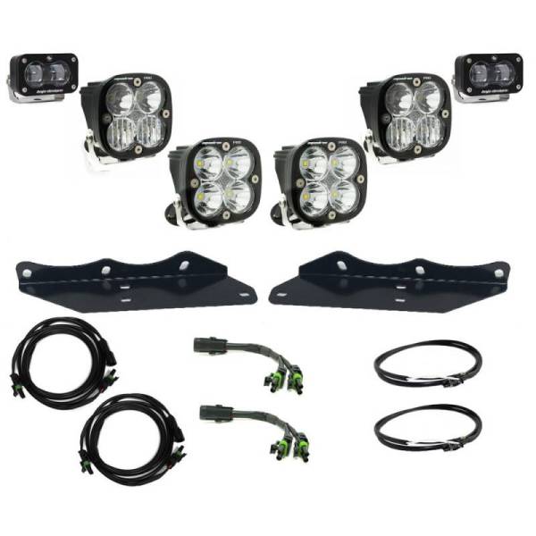 Baja Designs - Baja Designs 17-20 Ford F-150 Raptor S2 SAE Pro Fog Pocket Kit - Clear - 448173