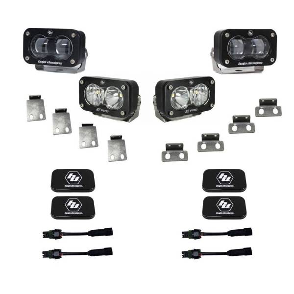 Baja Designs - Baja Designs 21+ Ford Raptor S2 SAE Pro Fog Pocket Light Kit - 448182