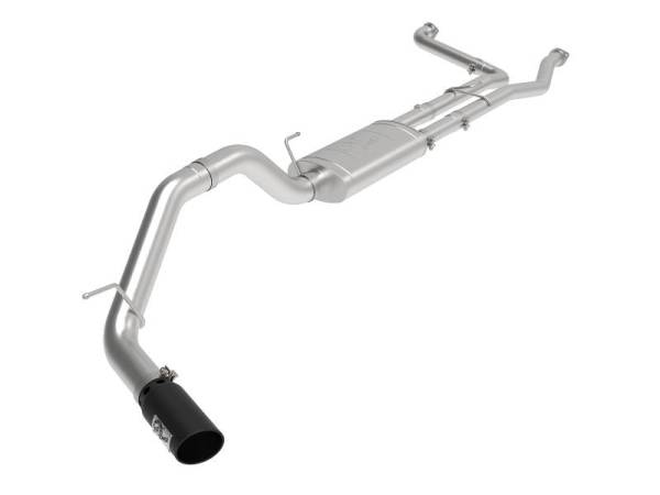 aFe - aFe MACHForce XP Exhausts Cat-Back SS-409 Nissan Titan XD 16-19 V8-5.6L - Black - 49-46135-B