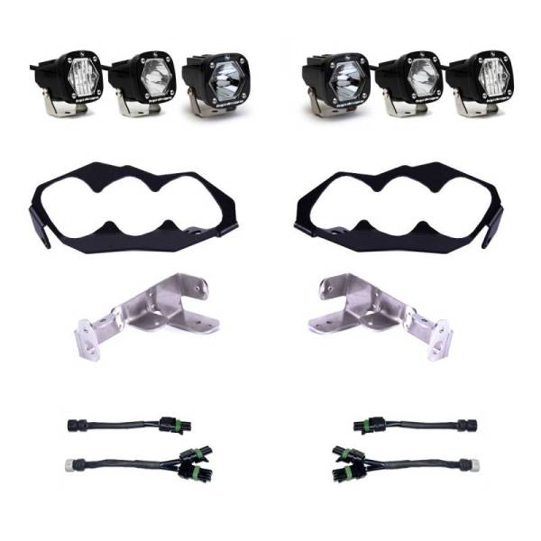 Baja Designs - Baja Designs 2024 Can-Am Maverick R Triple S1 Unlimited Headlight Kit - 448204