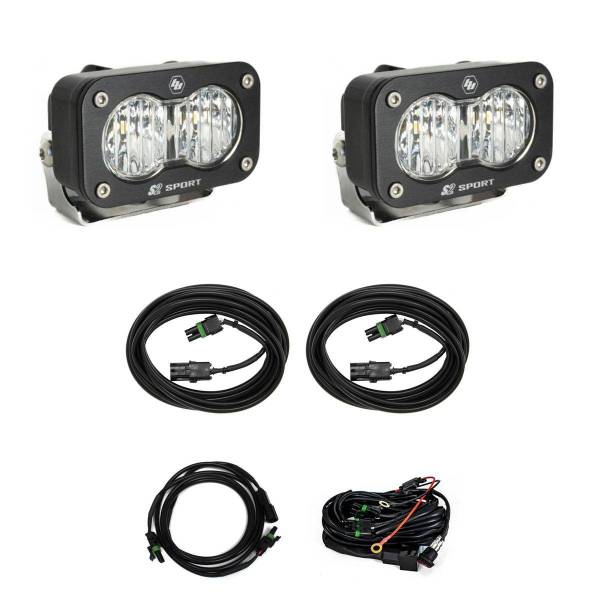 Baja Designs - Baja Designs 23-24 Ford F250/F350 Super Duty S2 Sport Dual Reverse Light Kit w/ Toggle - 448209