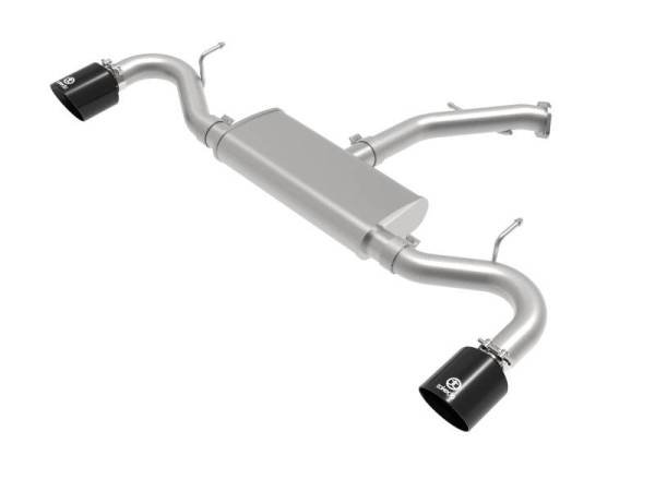 aFe - aFe Takeda Series 2.5in 409 SS Axle-Back Exhaust 18-20 Hyundai Elantra GT L4-1.6L(t) w/ Black Tips - 49-47016-B