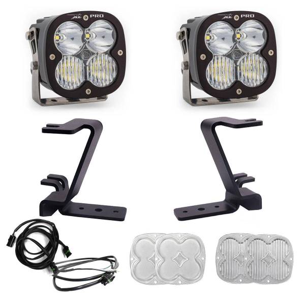 Baja Designs - Baja Designs 2023+ Ford F-250/350 Super Duty XL Pro A-Pillar LED light Kit w/ Upfitter Harness - 448211UP