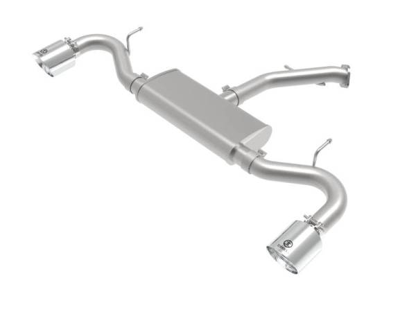 aFe - aFe Takeda Series 2.5in 409 SS Axle-Back Exhaust System Polished 18-20 Hyundai Elantra GT L4-1.6L(t) - 49-47016-P