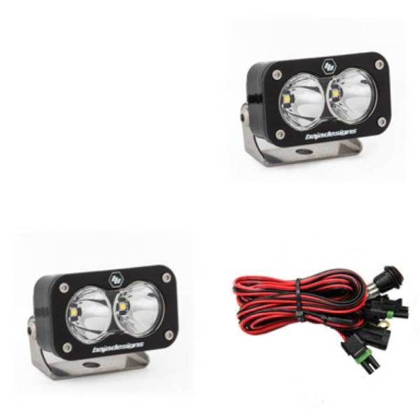 Baja Designs - Baja Designs S2 Pro Series LED Light Pods Spot Pattern - Pair - 487801