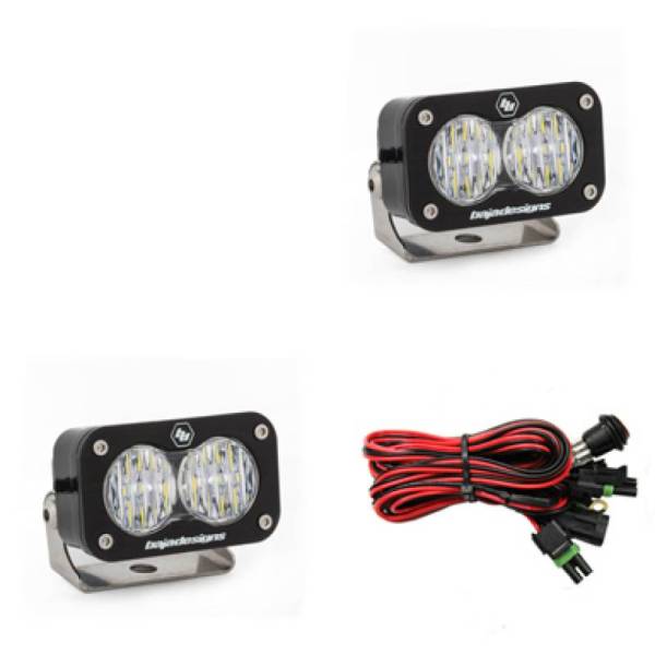 Baja Designs - Baja Designs S2 Pro Series LED Light Pods Wide Cornering Pattern - Pair - 487805