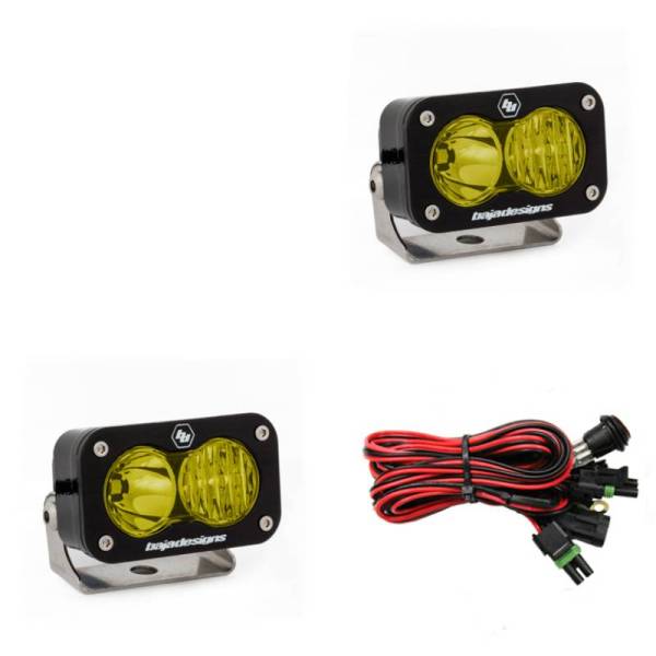 Baja Designs - Baja Designs S2 Pro Driving/Combo Pair LED - Amber - 487813