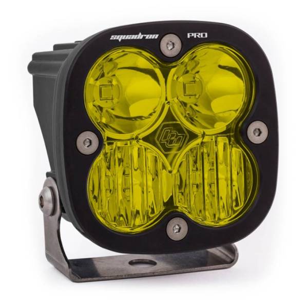 Baja Designs - Baja Designs Squadron Pro Driving/Combo Pattern Black LED Light Pod - Amber - 490013