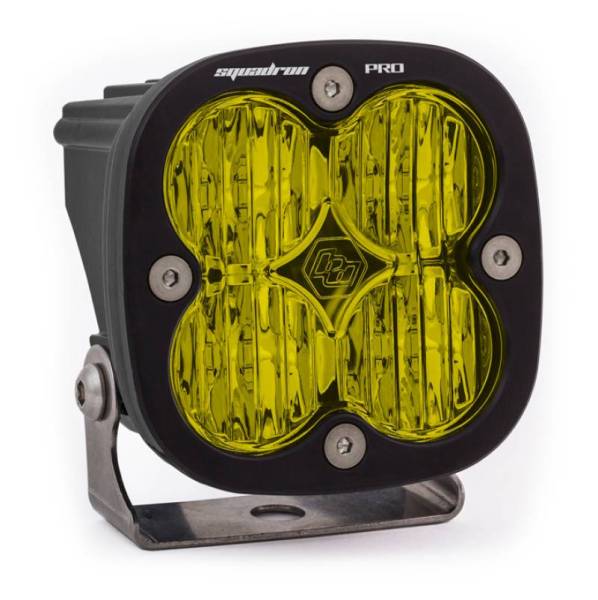 Baja Designs - Baja Designs Squadron Pro Black Wide Cornering Pattern LED Light Pod - Amber - 490015