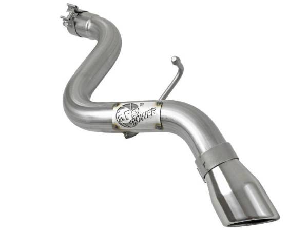 aFe - aFe MACH Force-Xp Axle-Back Exhaust System w/Polished Tip 18-20 Jeep Wrangler L4-2.0T / V6-3.6L - 49-48070-1P