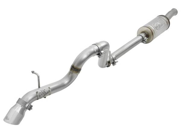 aFe - aFe MACH Force-Xp 2.5in 409SS Axle-Back Hi-Tuck Exh Sys w/ Pol Tip 18-20 Jeep Wrangler (JL) V6 3.6L - 49-48075-P