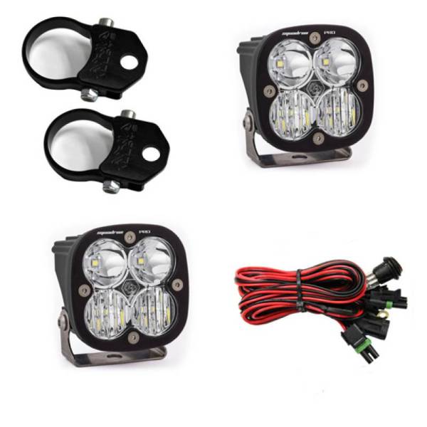 Baja Designs - Baja Designs Squadron Pro LED Light Pods Kit w/A-Pillar Mounts/1.75in Harness - 497101