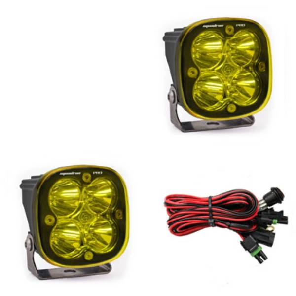 Baja Designs - Baja Designs Squadron Pro Series Spot Pattern LED Light Pods - Amber - 497811