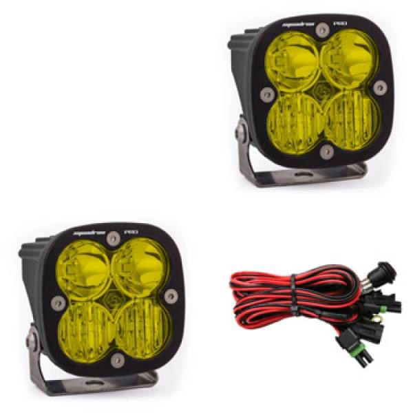 Baja Designs - Baja Designs Squadron Pro Series Driving Combo Pattern Pair LED Light Pods - Amber - 497813