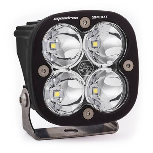 Baja Designs - Baja Designs Squadron Sport Spot Pattern Black LED Light Pod - Clear - 550001