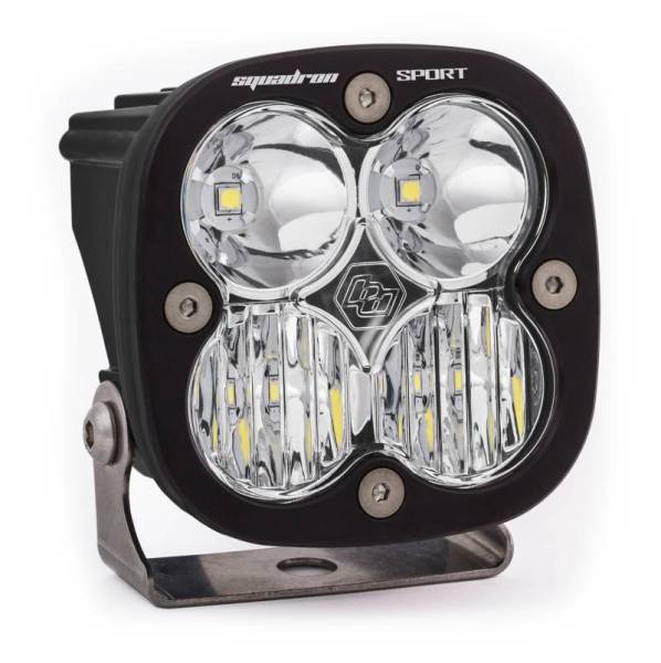 Baja Designs - Baja Designs Squadron Sport Wide Cornering Pattern Black LED Light Pod - Clear - 550005