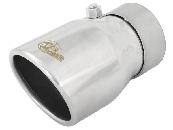 aFe - aFe MACH Force-Xp 2.5in Inlet x 3-1/2in Outlet x 6in Length 2.5in 304 Stainless Steel Exhaust Tip - 49T25354-P06