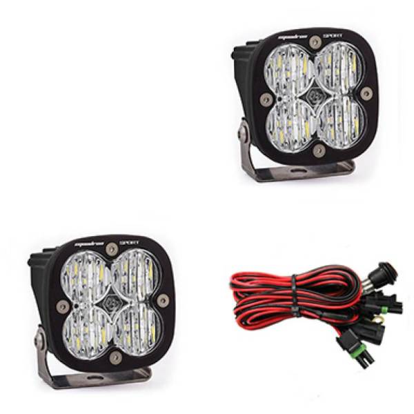 Baja Designs - Baja Designs Squadron Sport Wide Cornering Pair LED Light Pods - Clear - 557805