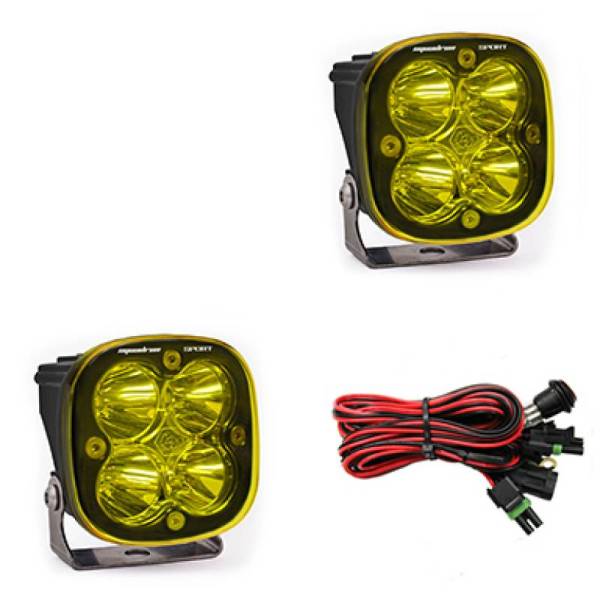 Baja Designs - Baja Designs Squadron Sport Work/Scene Pair LED Light Pods - Amber - 557816