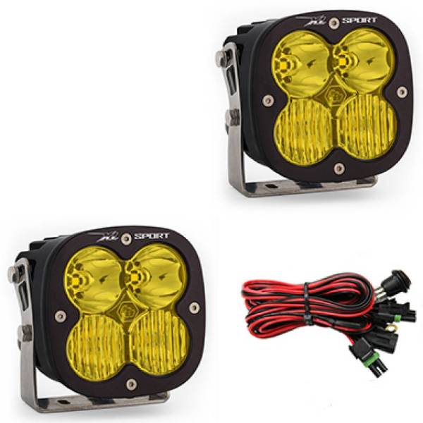 Baja Designs - Baja Designs XL Sport Series Driving Combo Pattern Pair LED Light Pods - Amber - 567813