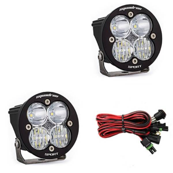 Baja Designs - Baja Designs Squadron R Sport Driving/Combo Pair LED Light Pods - Clear - 587803