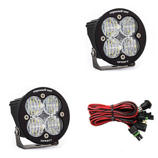 Baja Designs - Baja Designs Squadron R Sport Wide Cornering Pair LED Light Pods - Clear - 587805