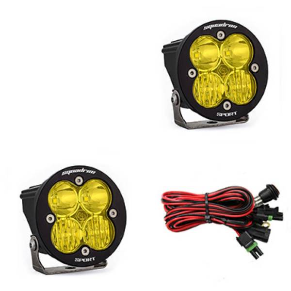 Baja Designs - Baja Designs Squadron R Sport Driving/Combo Pair LED Light Pods - Amber - 587813