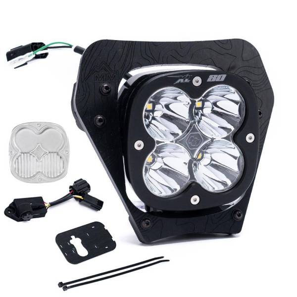 Baja Designs - Baja Designs 2024 KTM 350 EXC-F/ 350 XW-F/ 450 XCF-W XL80 (D/C) Headlight Kit w/ Dimmer - 677103