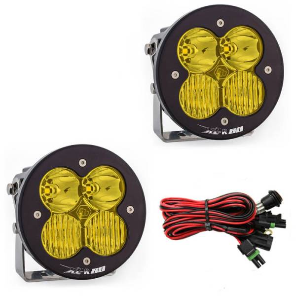 Baja Designs - Baja Designs XL R 80 Series Driving Combo Pattern Pair LED Light Pods - Amber - 767813