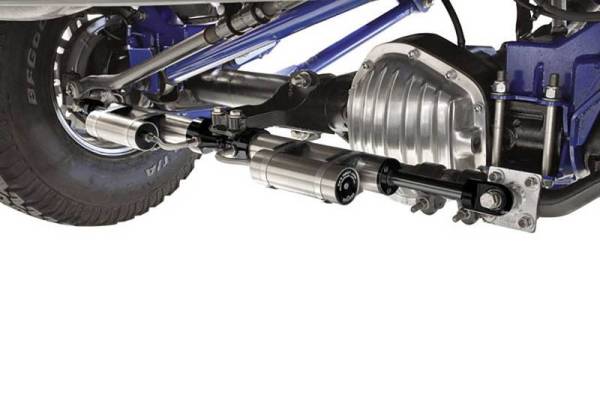 Fabtech - Fabtech 99-04 Ford F250/350 4WD Dual Steering Stabilizer System w/DL 2.25 Resi Shocks - FTS221152